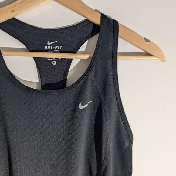 Nike Dri Fit Black Racerback Athletic Tank Women's Size Small - Picture 2 of 4